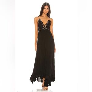 Free People - Adella Maxi Dress in Black